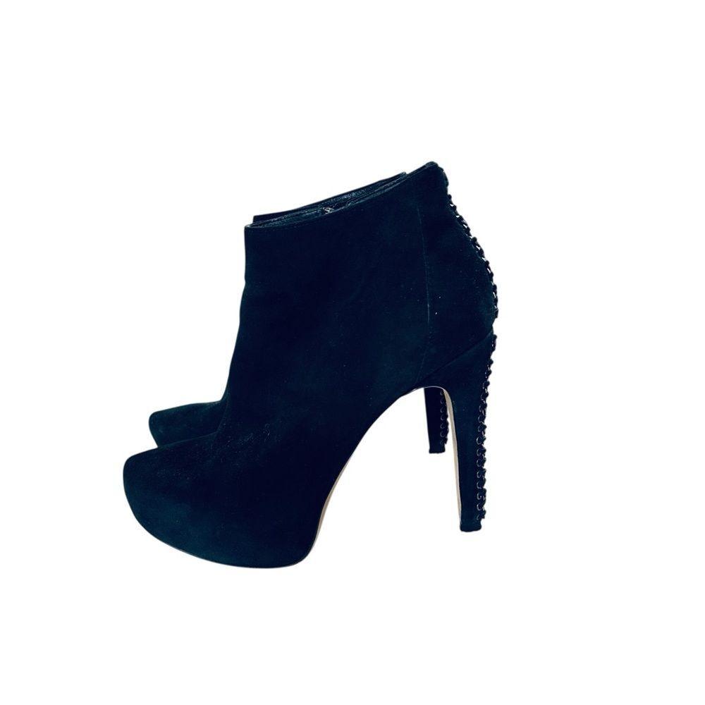 Vince Camuto Platform Booties Black Ankle Boots Size 10 - Picture 6 of 12